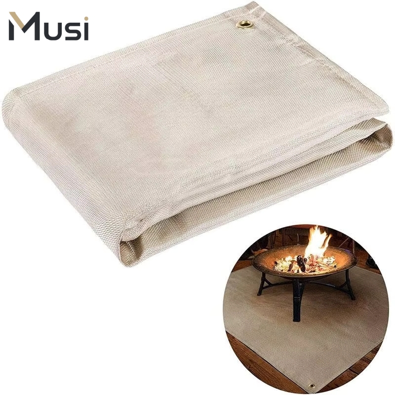 Camping Cooking Grill - Tapis de barbecue ignifuge, coussin isolant