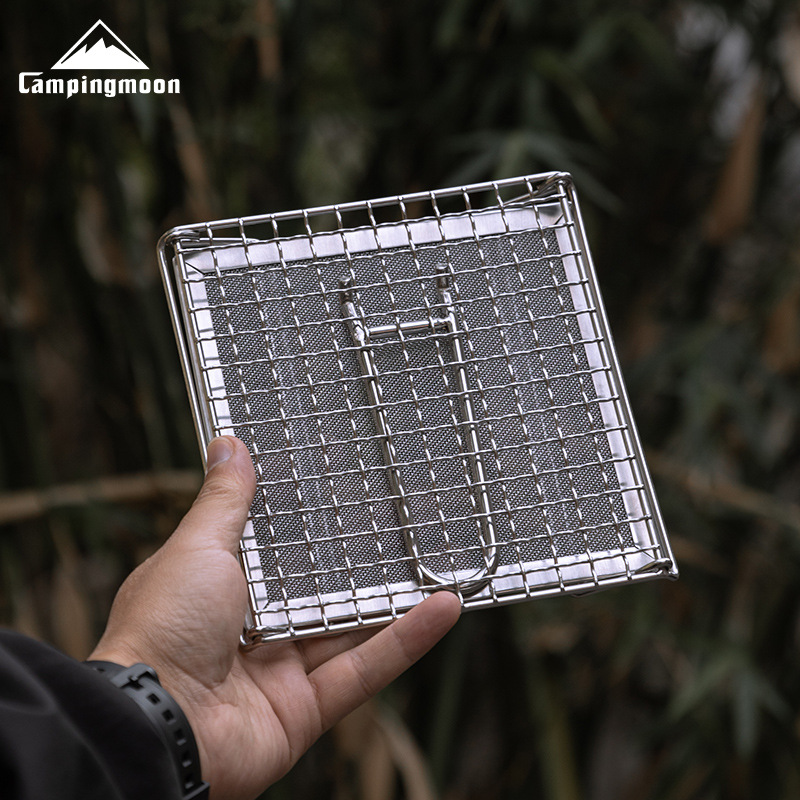 Camping Cooking Stove - CAMPINGMOON Grille de cuisson pliable en