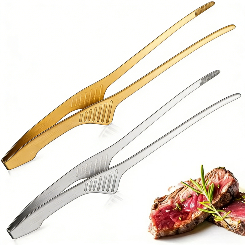 Camping Cooking Accessories Set - 1/2 pinces à nourriture en acier