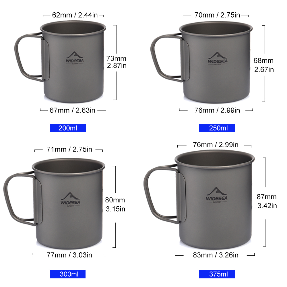 Tasse de camping Widesea en ti - Camping Cooking Trangia avis et prix