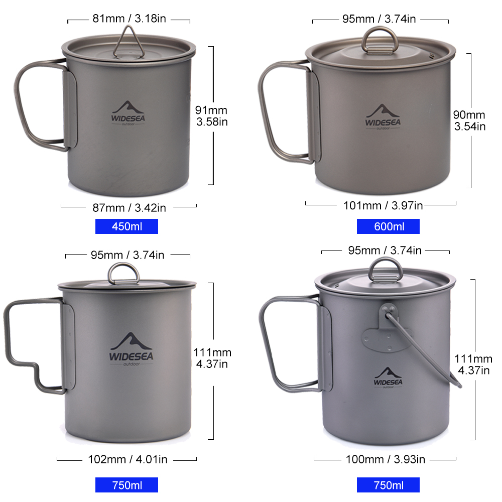 Tasse de camping Widesea en ti - Camping Cooking Trangia avis et prix