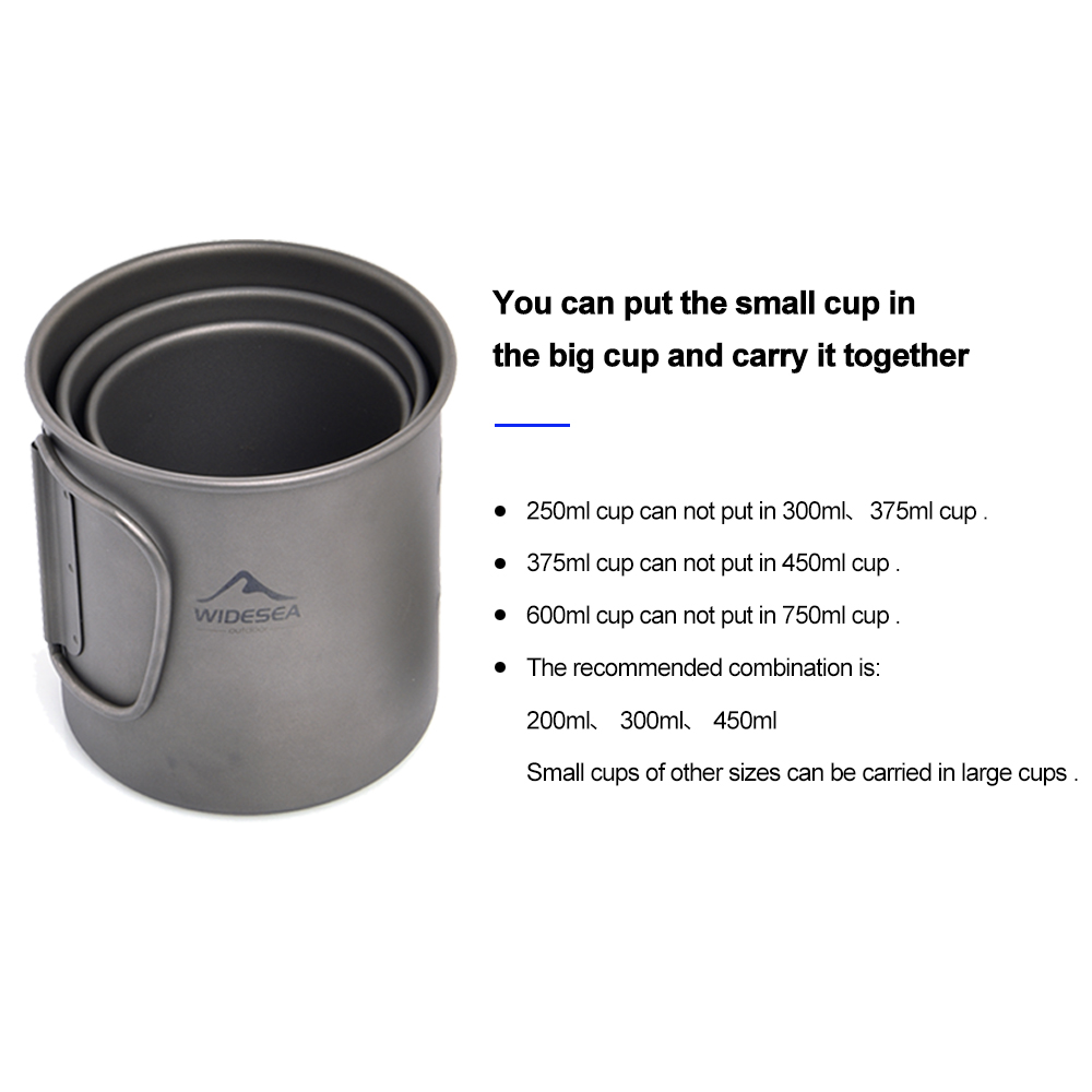 Tasse de camping Widesea en ti - Camping Cooking Trangia avis et prix