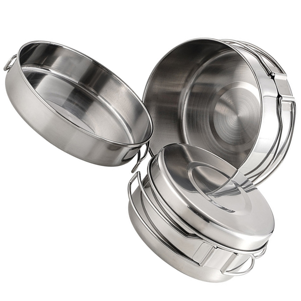 1 ensemble de vaisselle de cam - Camping Cooking Pot Stainless Steel avis et prix