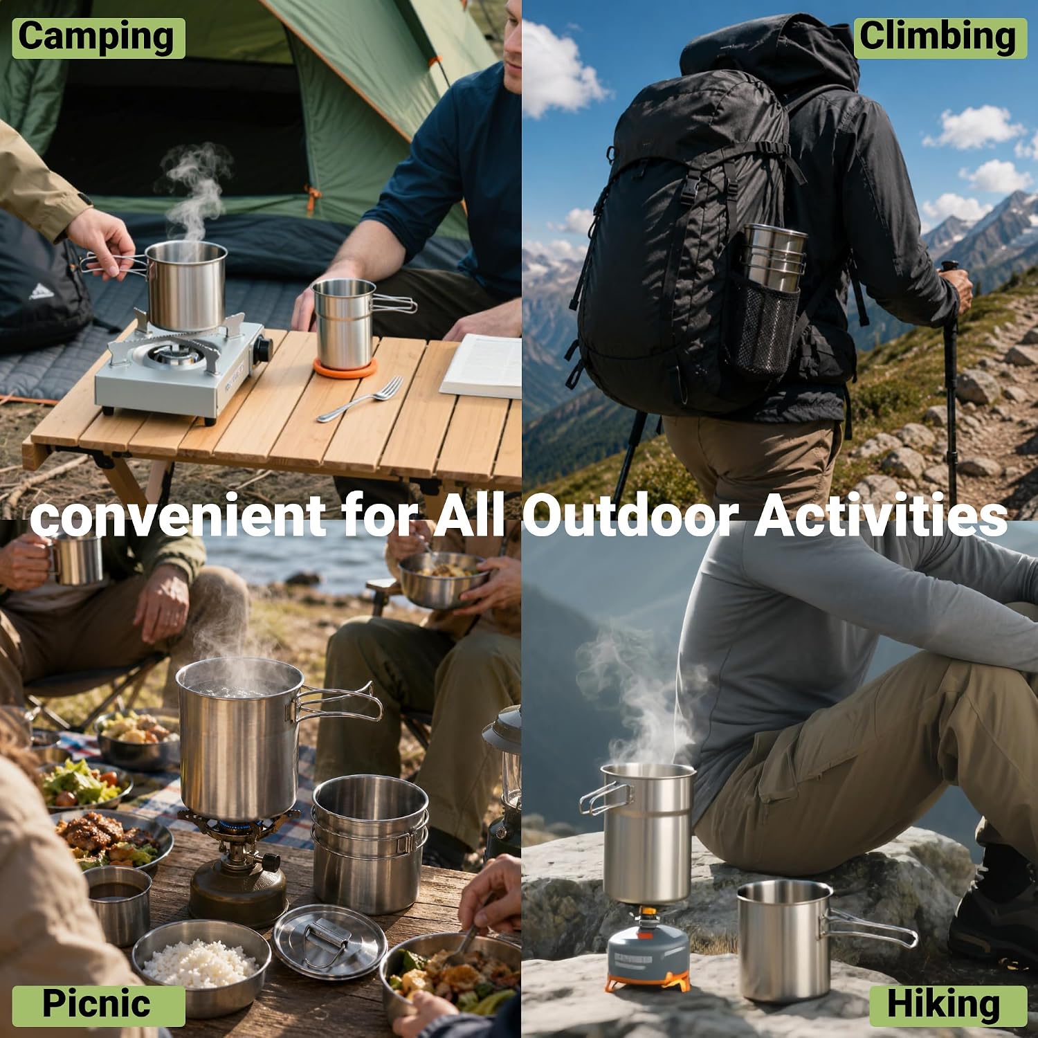 Tasses et mugs de camping plia - Camping Cooking Tools avis et prix