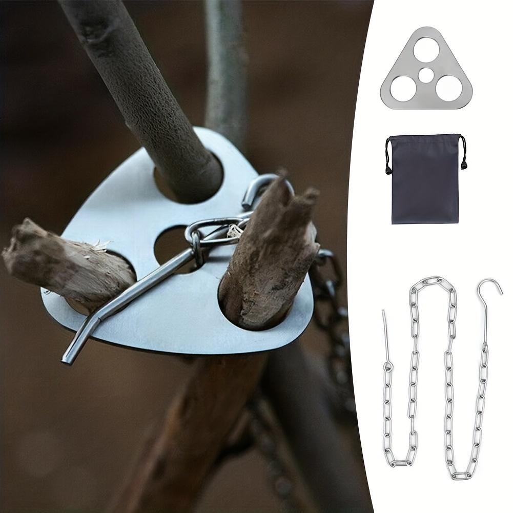 Trépied de Barbecue extérieur  - Camping Cooking Pot Stainless Steel avis et prix