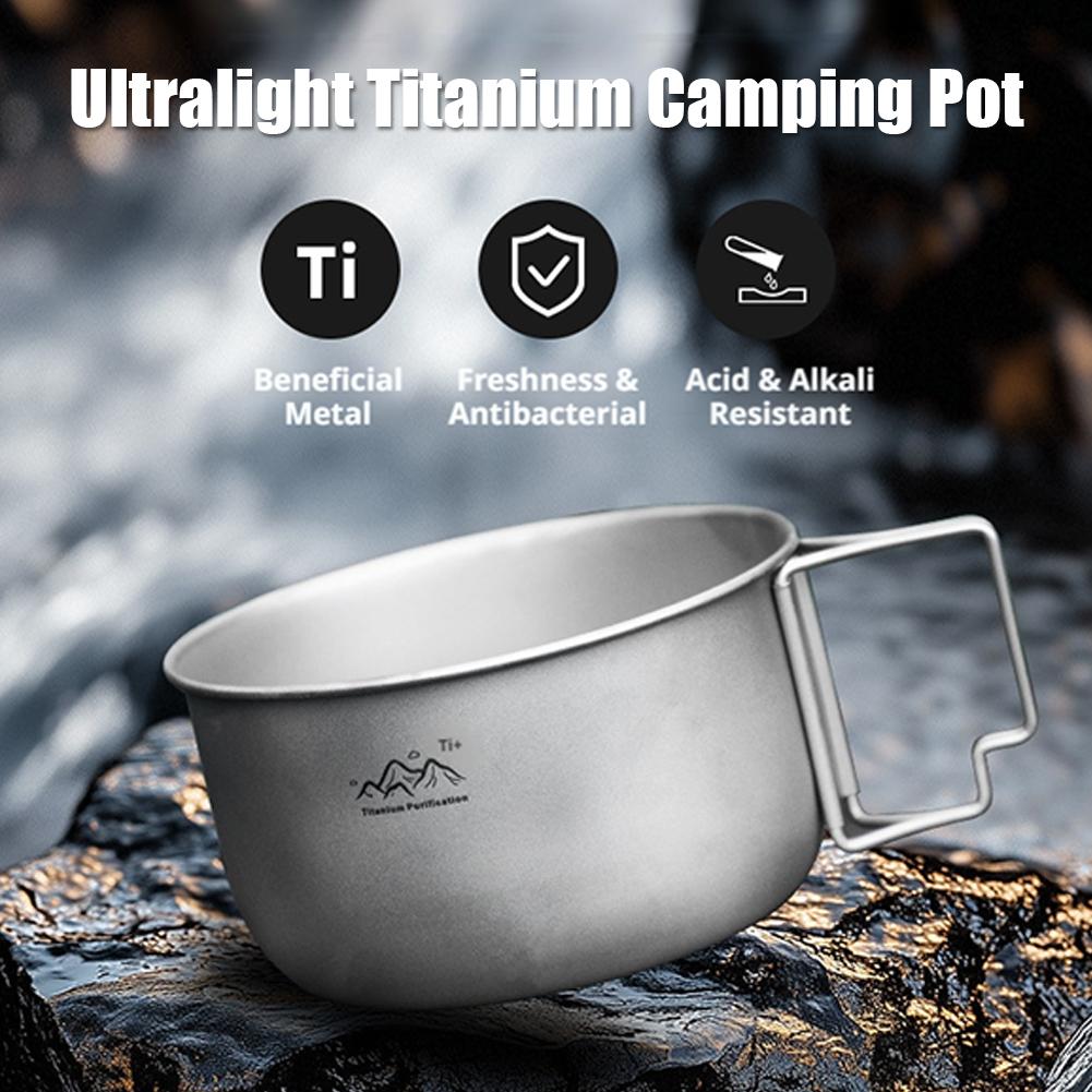 Casserole de camping en titane - Camping Cooking Pot Stainless Steel avis et prix