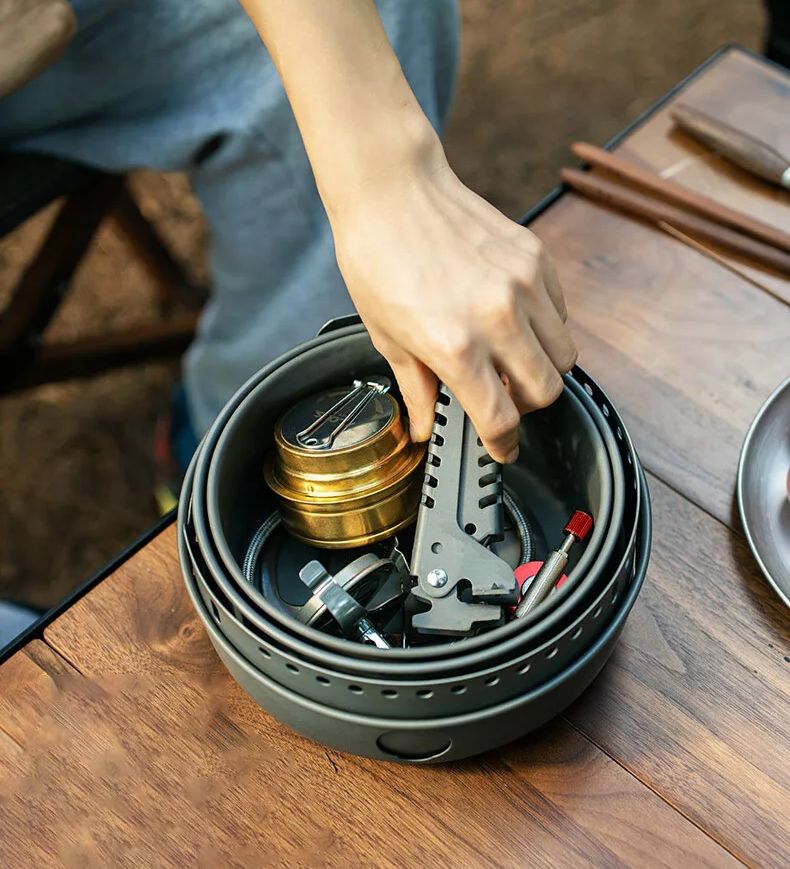 Cuisinière à gaz de Camping cu - Camping Cooking Accessories Set avis et prix