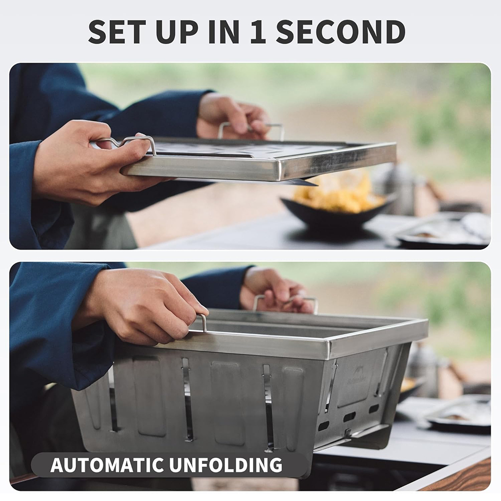 Naturerandonnée Camping gril à - Camping Cooking Table With Windshield avis et prix