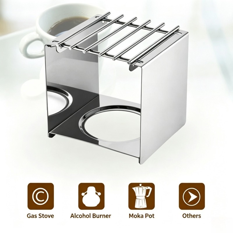 Support carré en acier inoxyda - Camping Cooking Pot Stainless Steel avis et prix