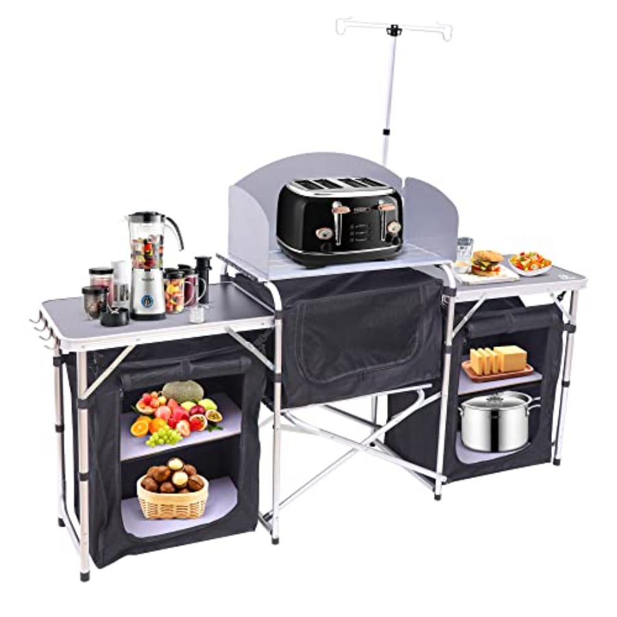 Table de cuisine de camping, t - Camping Cooking Table With Windshield avis et prix