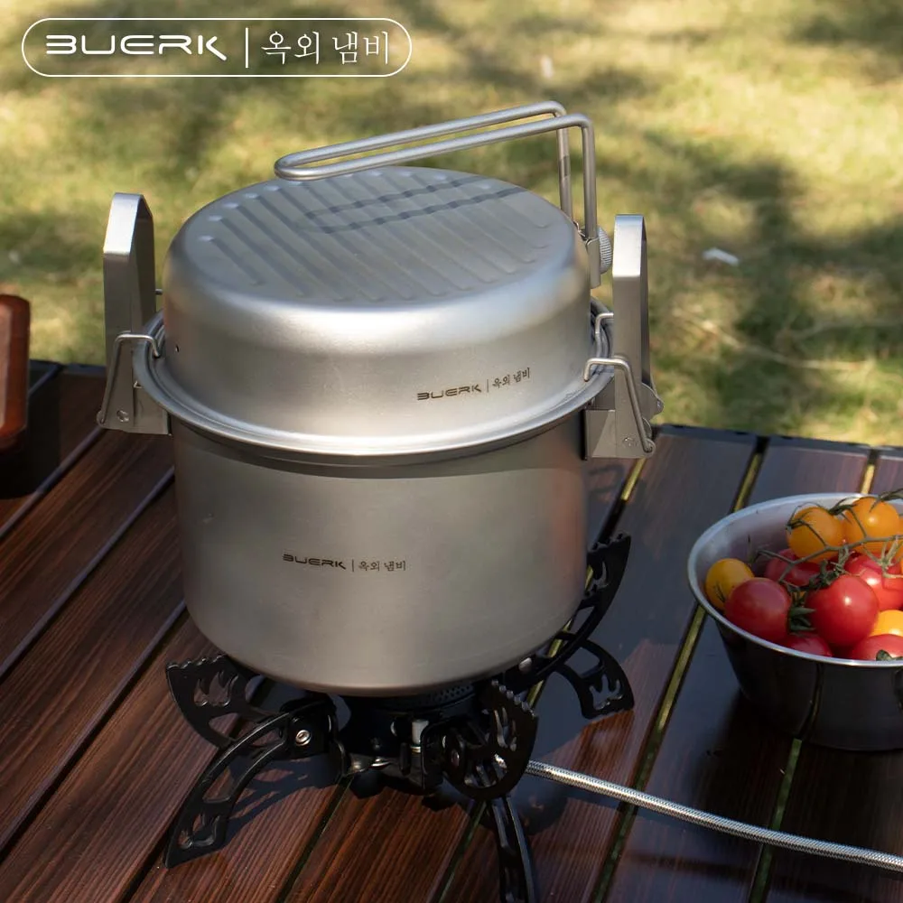 Marmite à la vapeur et à frire - Camping Cooking Pot Stainless Steel avis et prix