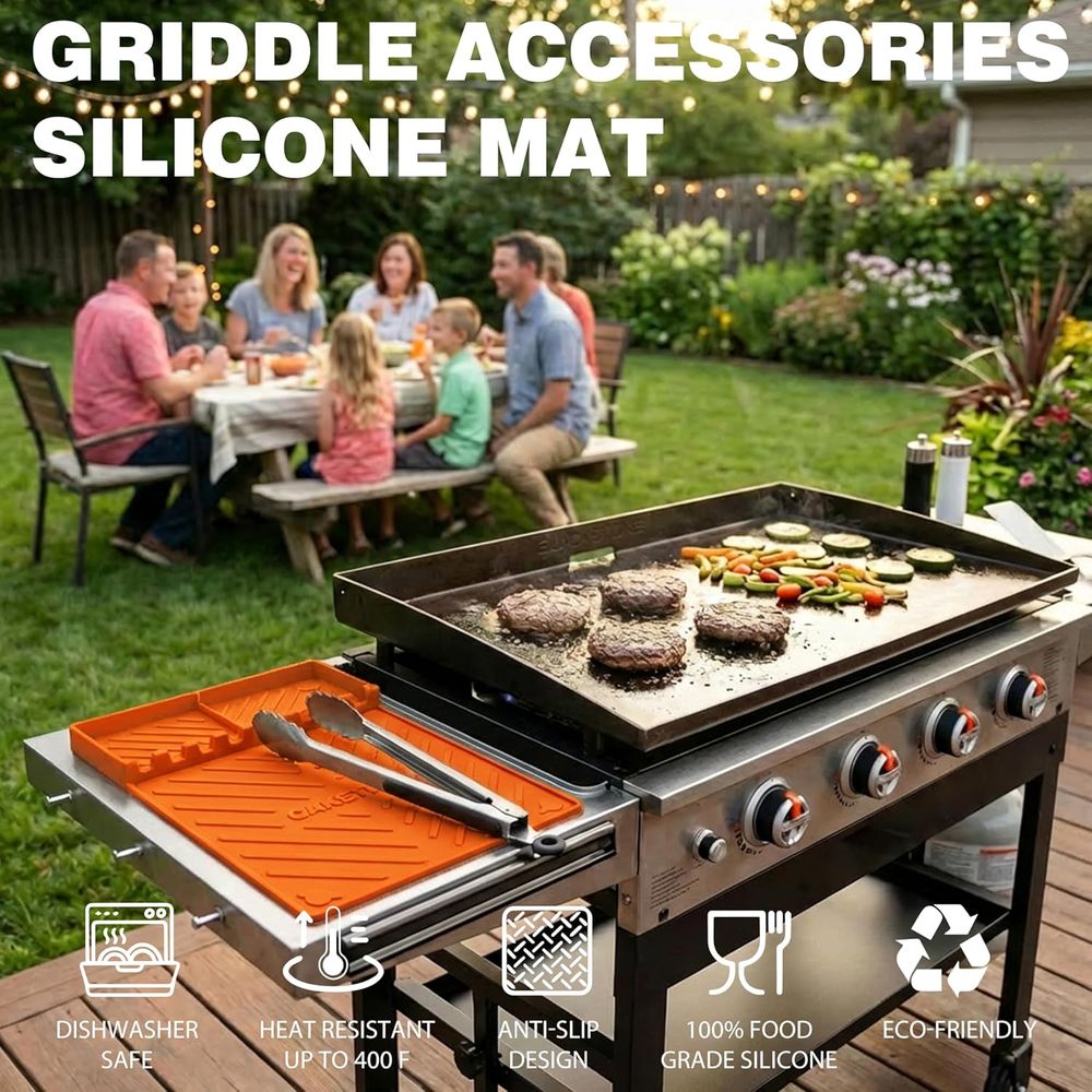 Tapis de cuisson en silicone o - Camping Cooking Grill avis et prix