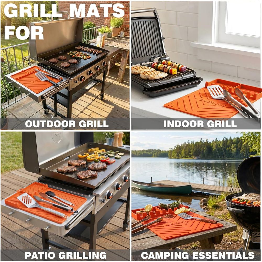 Tapis de cuisson en silicone o - Camping Cooking Grill avis et prix