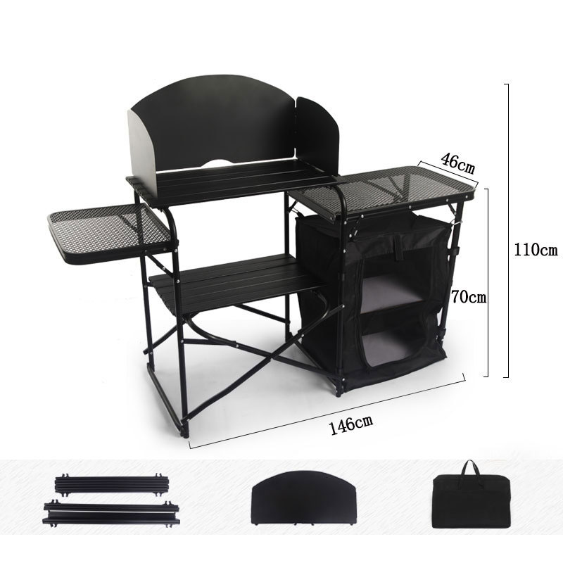 Table de cuisine pliante porta - Camping Cooking Table With Windshield avis et prix
