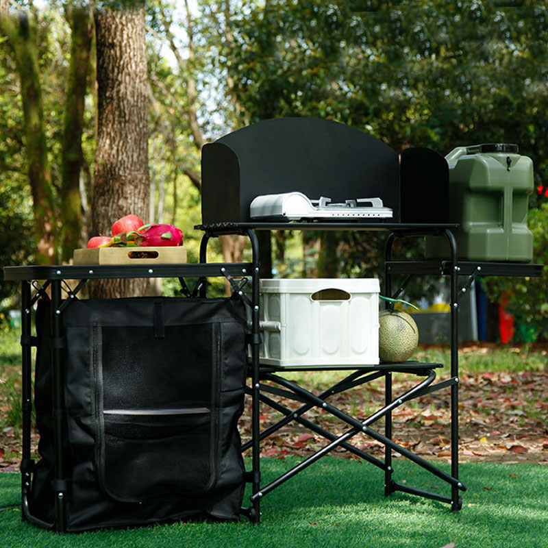 Table de cuisine pliante porta - Camping Cooking Table With Windshield avis et prix